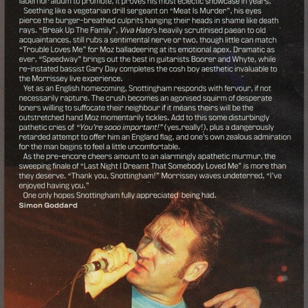 Live Review- 9 November&nbsp;1999